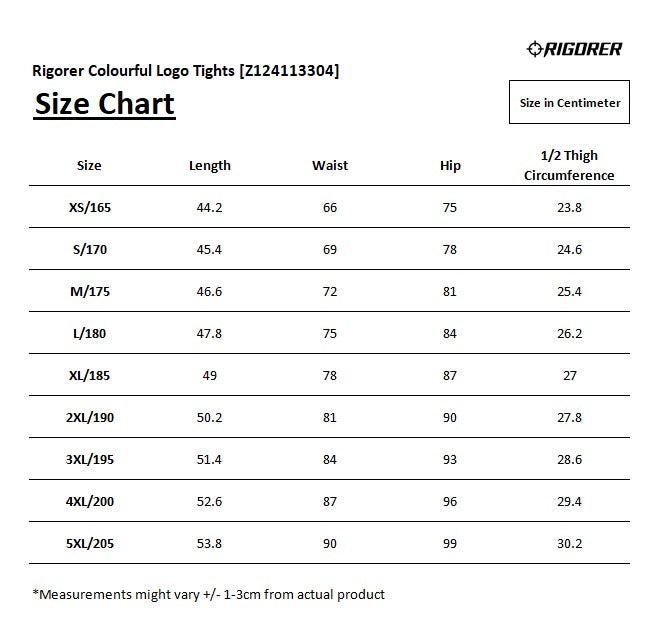 Rigorer Colourful Cyclone Logo Tights, Any 2 @ $22.00