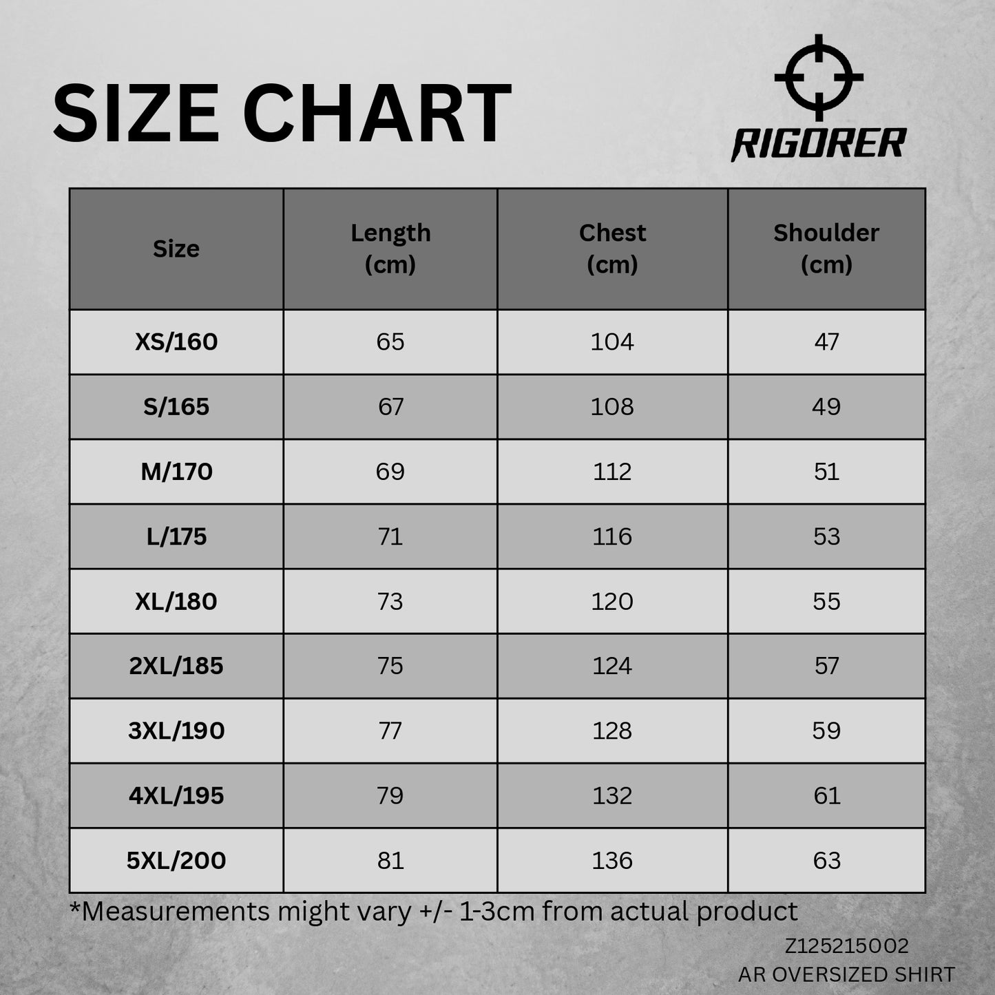 Rigorer AR Dri Fit T-Shirt (Oversized)