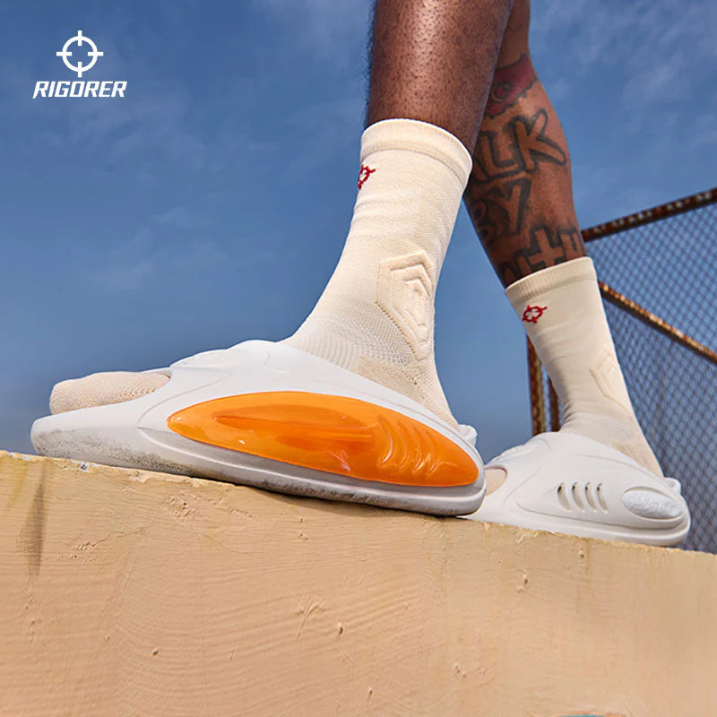 Shark 2.0 Sandals 'White/Orange' "Free PRO Sport Socks"