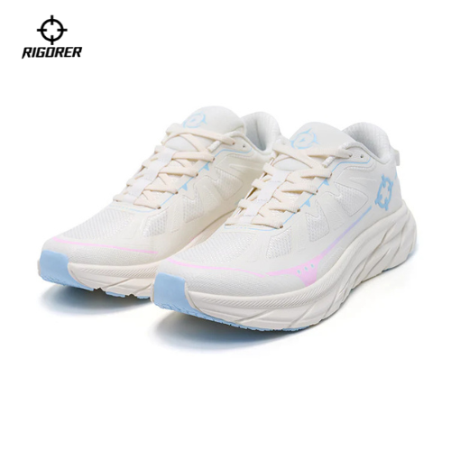 Rigorer Running shoes 'Cream/Blue/Pink'