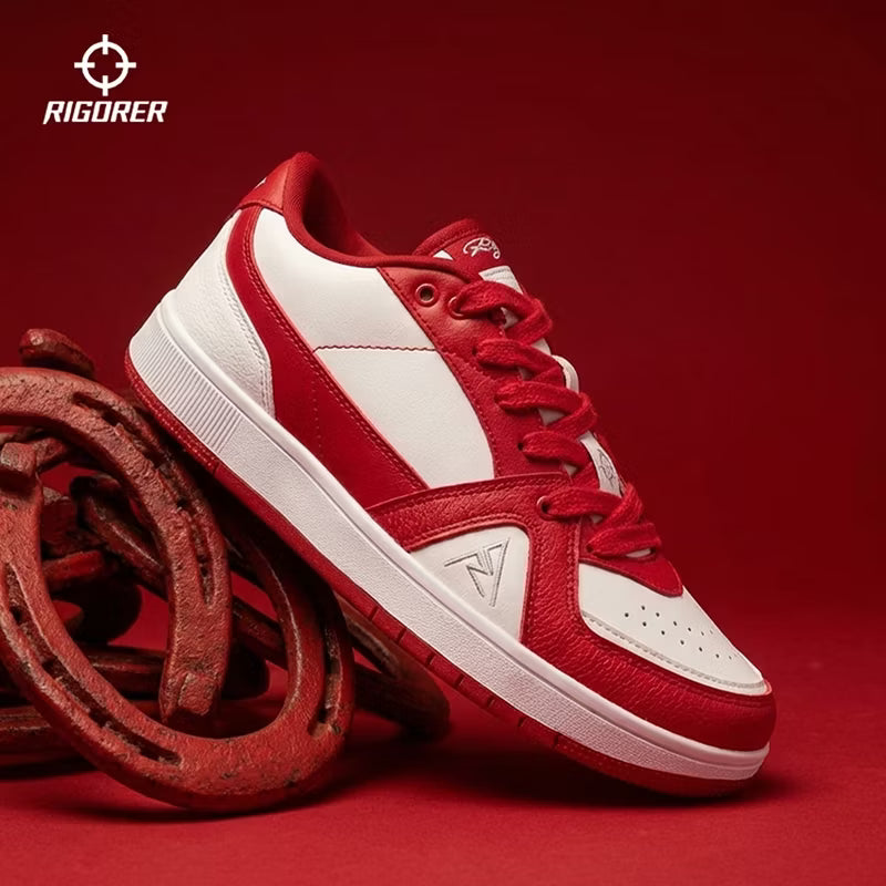 Rigorer AR Skate Shoes "White/Red"