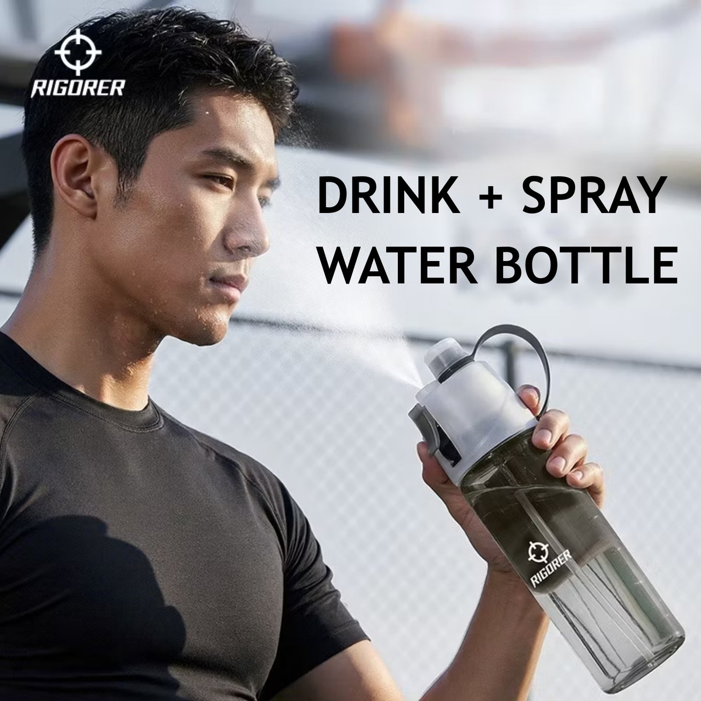 Rigorer Sports Spray Water Bottle