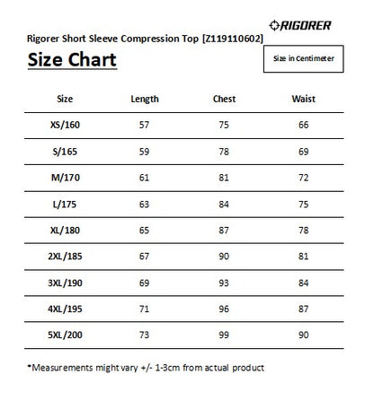 Rigorer Short Sleeve Compression Top, Any 2 @ 29.90 [Z119110602]
