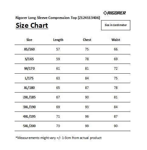 Rigorer Long Sleeve Compression Top [Z124113406]