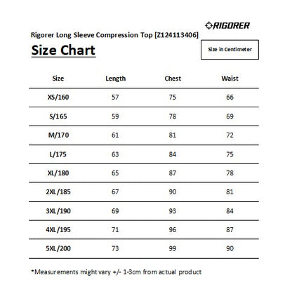 Rigorer Long Sleeve Compression Top [Z124113406]