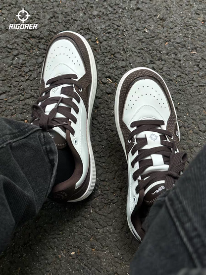 Rigorer AR Skate Shoes "White/Brown"