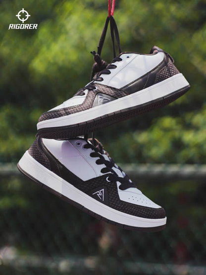 Rigorer AR Skate Shoes "White/Brown"