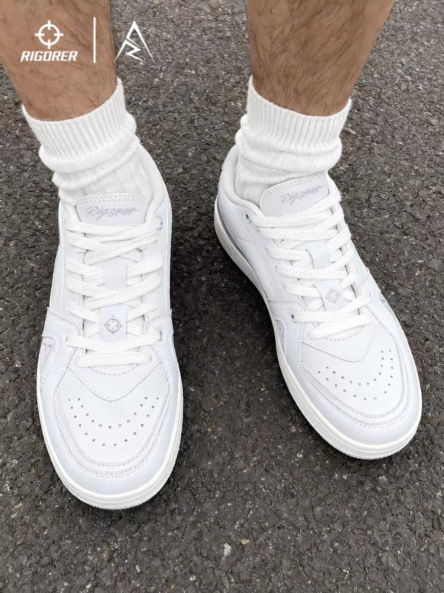 Rigorer AR Skate Shoes "Full White"