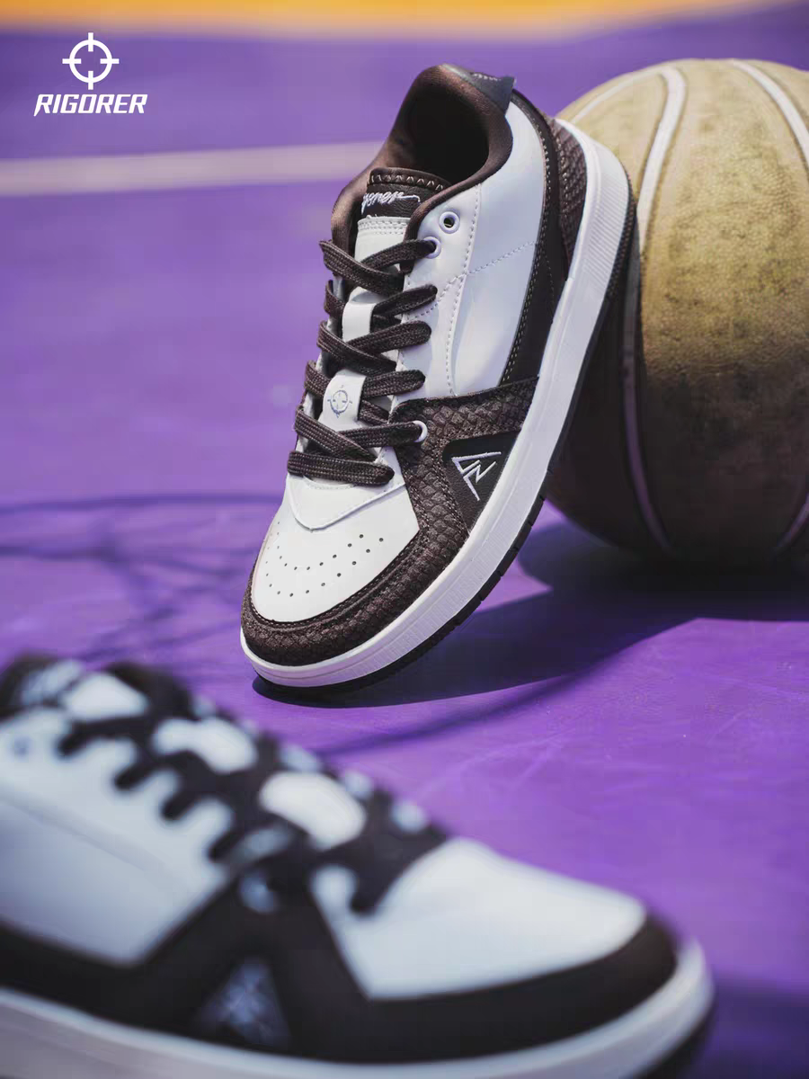 Rigorer AR Skate Shoes "White/Brown"