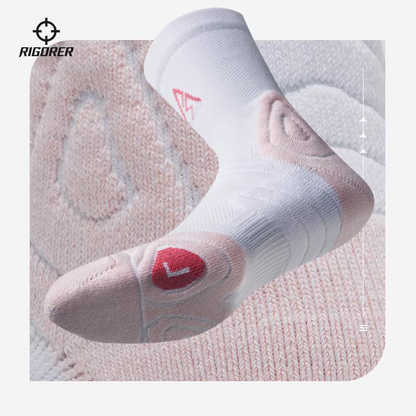 Rigorer AR Sport Socks - White/Pink [Z123340303-1]